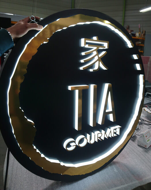 Caissons Lumineux : simples ou à la forme