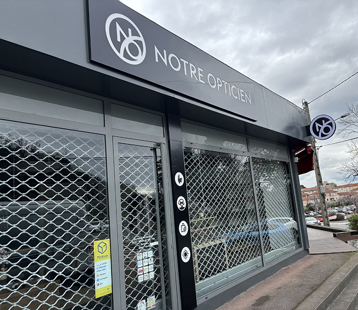 Caissons lumineux Notre Opticien Ménival (69)