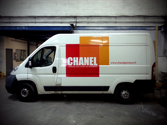 Marquage véhicule Chanel