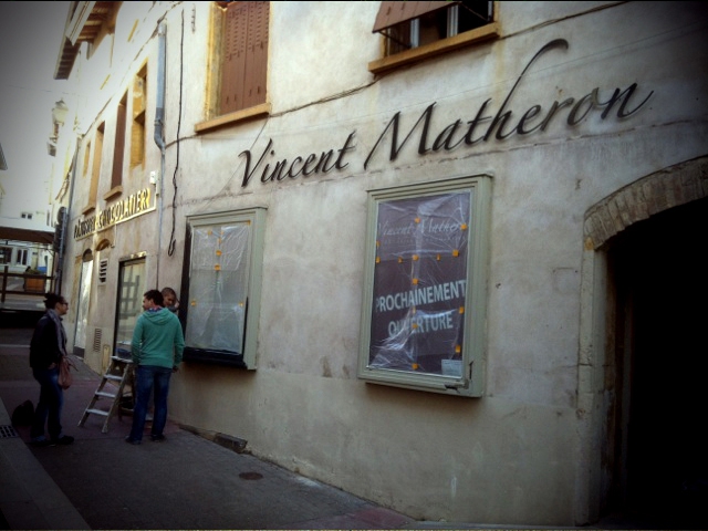 Lettres alu relief rétro éclairées Vincent Matheron