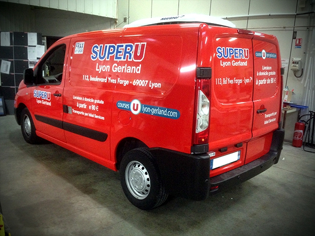 Marquage véhicule Super U