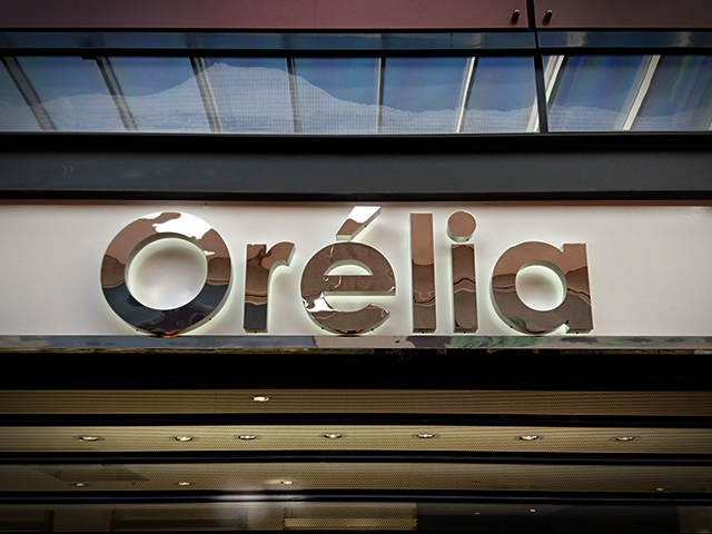 Lettres relief inox poli miroir